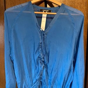 Beautiful Brazilian silk blue top